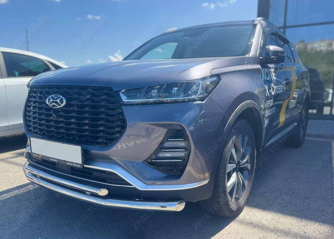 Защита переднего бампера двойная для автомобиля XCITE X-Cross 7 2024 арт. XCX-CR.7.24.03