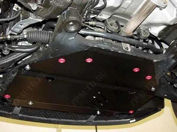 Защита картера и КПП для KIA Rio  2005 - 2010, V-1.4; 1.6; 1.5CRDi, Sheriff, сталь 2,0 мм, арт. 11.1768