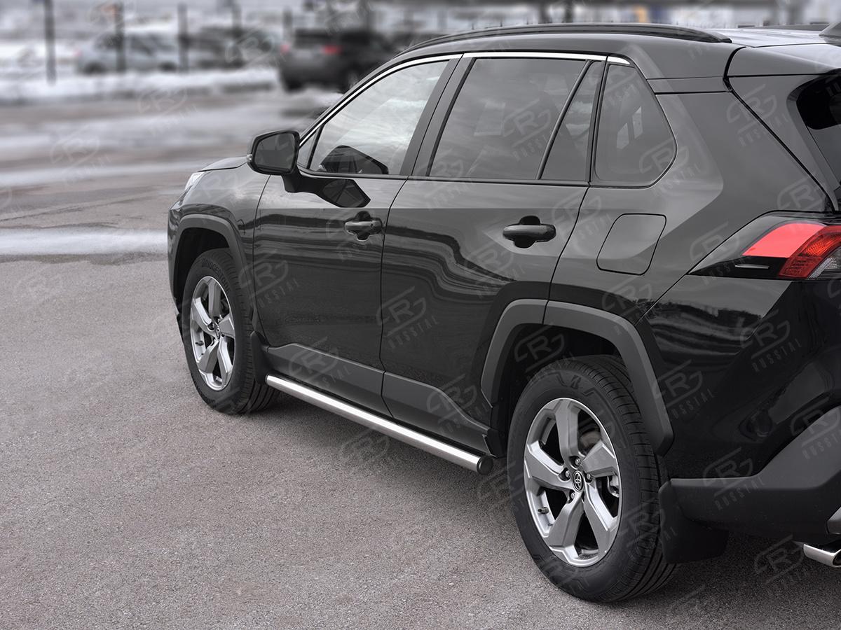 TOYOTA RAV4 2019-  Пороги труба d57 (вариант 2) TR4T-0033662, Slitkoff