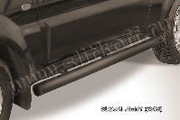 Защита порогов d76 труба черная Suzuki Jimny (1998-2019) , Slitkoff, арт. SJ006B