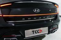 Накладка на крышку багажника (лист шлифованный) для автомобиля Hyundai Sonata 2020- TCC Тюнинг арт. HYUNSON20-06
