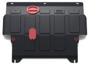 Защита картера и КПП АвтоБроня для Mazda Demio DE (V - 1.5) 2007-2014, штампованная, сталь 1.8 мм, с крепежом, 111.03801.2