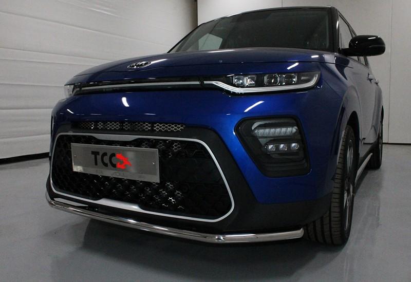 Защита передняя нижняя 42,4 мм для автомобиля Kia Soul 2019- TCC Тюнинг арт. KIASOUL19-09