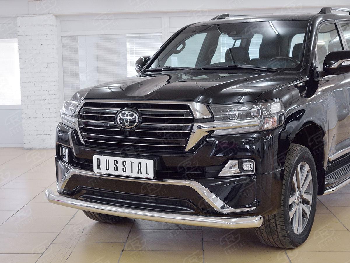 Защита переднего бампера d76 Toyota LC 200 Executive 2016, Slitkoff TLCZ-002556