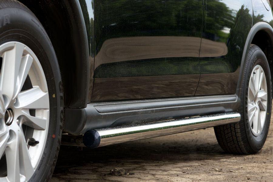 Пороги труба d57 вариант 2 для Citroen C4 Aircross 2012, Slitkoff P48T-0005342