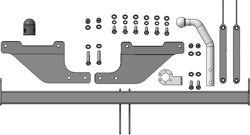 Фаркоп Ford Focus 2011-2018, тип шара A, MOTODOR, арт. F104A