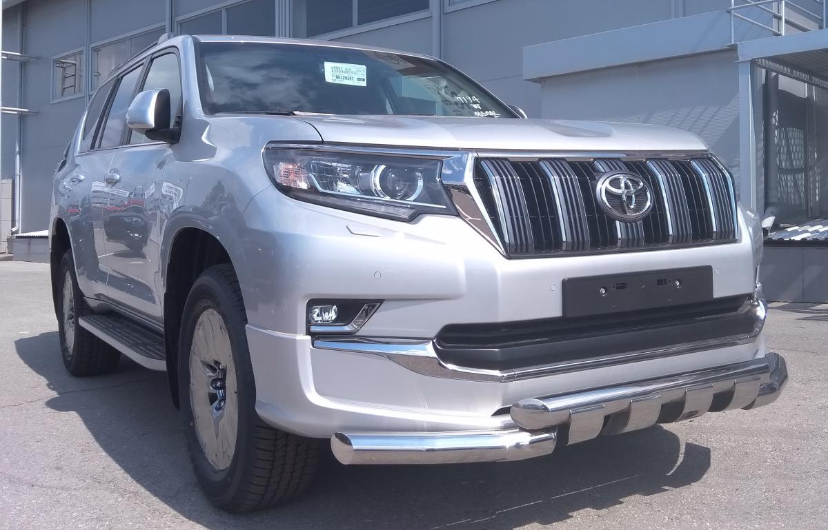 Защита переднего бампера (G) для автомобиля TOYOTA Land Cruiser Prado 150  Style  2019, Россия TLCPS150.19.05