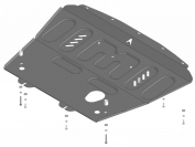 Защита АвтоСтандарт (Двигатель, Коробка переключения передач), 1,5 мм,  Lada Vesta Cross  2017-2022 арт. 52106