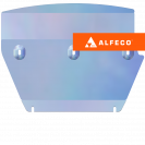 Защита  радиатора и картера Mitsubishi Delica D4 1993-2007 V-2,4 , ALFeco, алюминий 4мм, арт. ALF1432al