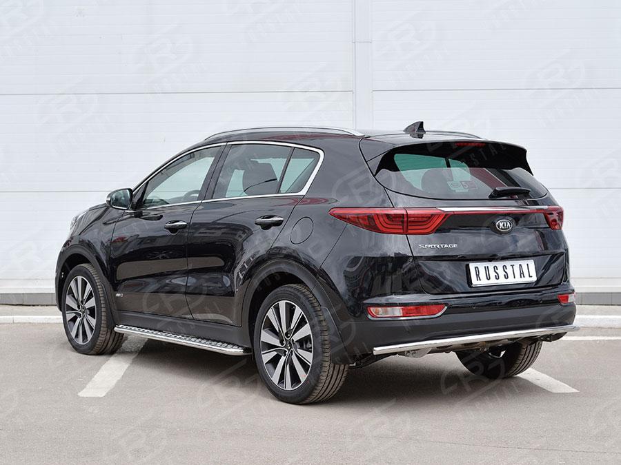 Защита заднего бампера d42 Kia Sportage 2016, Slitkoff KSZ-002293