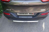 Защита задняя (короткая) 60,3 мм для автомобиля Jeep Cherokee (Sport, Longitude, Limited) 2014-, TCC Тюнинг JEEPCHER14-12