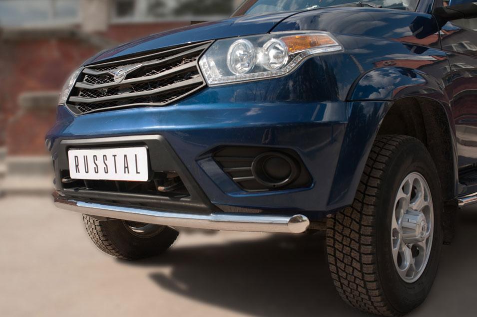 Защита переднего бампера d57 для UAZ Patriot 2014, Slitkoff UPZ-002065