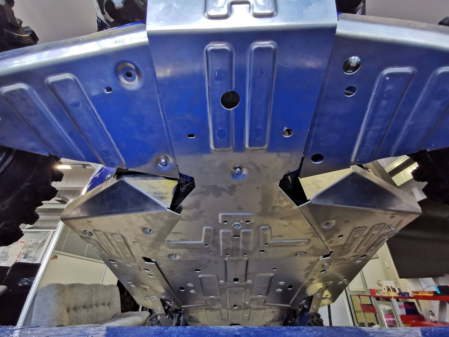 Защита днища для POLARIS RZR PRO XP 2019 -, алюминий 4 мм, STORM, арт. 4885