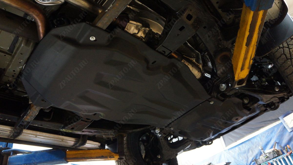 КОМПОЗИТНАЯ ЗАЩИТА КАРТЕРА ДВИГАТЕЛЯ И КПП TOYOTA TUNDRA, V-5.7; 4WD(2013-Н.В.), ИЗ 2-Х ЧАСТЕЙ, арт. 24.21K