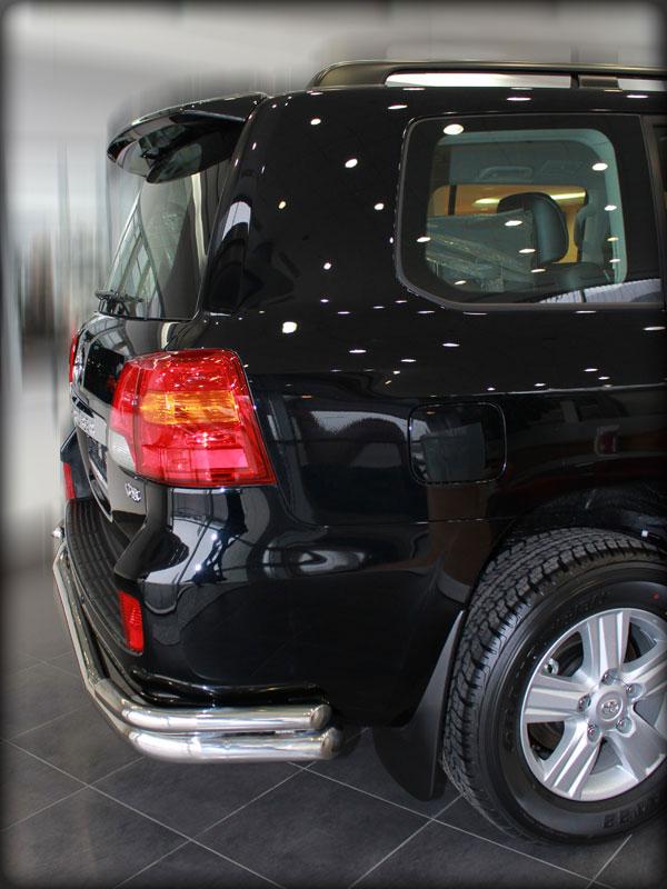 Защита заднего бампера "волна" d-76+53 для Toyota Land Cruiser 200 2007-2012, Технотек LCN_10