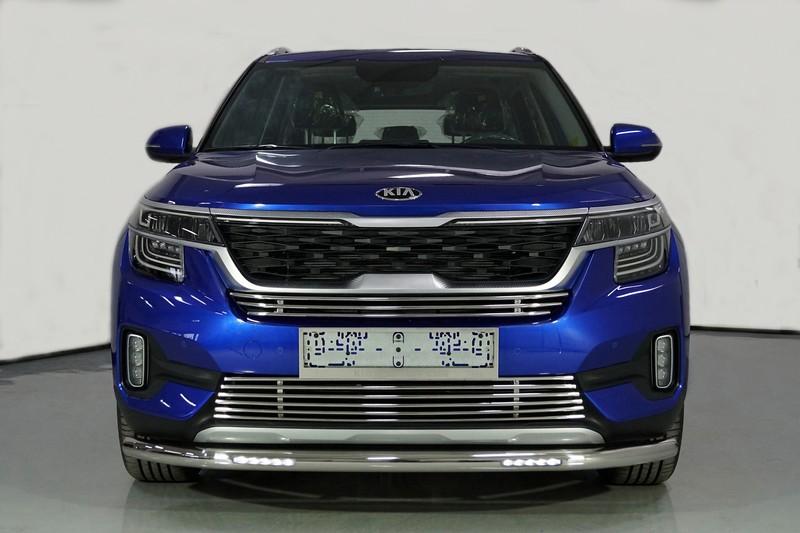 Защита передняя нижняя (с ДХО) 60,3 мм для автомобиля Kia Seltos 2020- TCC Тюнинг арт. KIASELT20-24