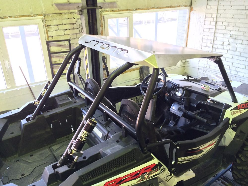 Крыша для POLARIS RZR XP Turbo S 2018 -, алюминий 3 мм, STORM, арт. MP 0225