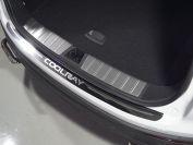 Накладка на задний бампер (лист зеркальный надпись Coolray) для автомобиля Geely Coolray 2020- TCC Тюнинг арт. GEELCOOL20-05