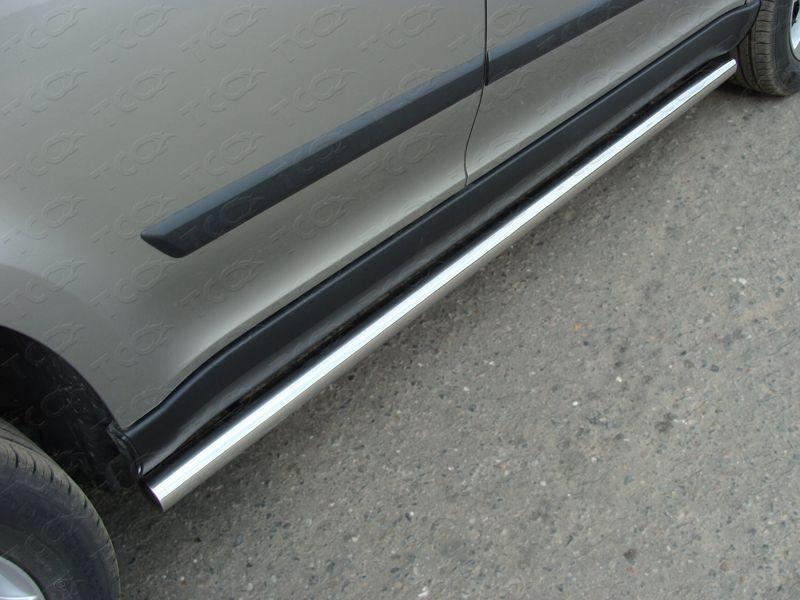 Пороги труба 60,3 мм для автомобиля Skoda Yeti 2014-, TCC Тюнинг SKOYET14-10