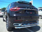 Защита заднего бампера двойная  для автомобиля Haval F 7 2019. GWF7.19.16, Россия