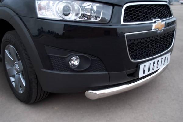Защита переднего бампера d76 для Chevrolet Captiva 2012, Slitkoff CHCZ-000823