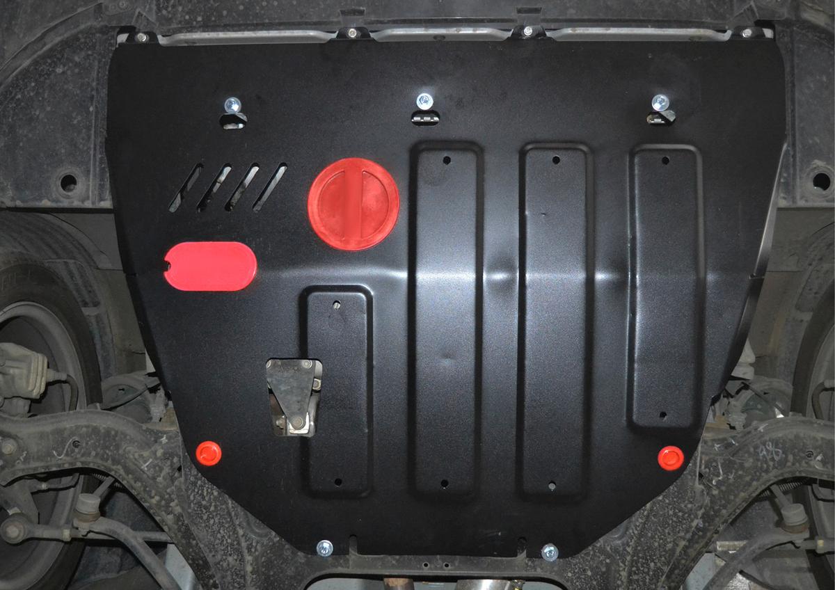 Защита картера и КПП АвтоБроня для DongFeng S30 (V - 1.6) 2013-2017, штампованная, сталь 1.8 мм, с крепежом, 111.09301.1