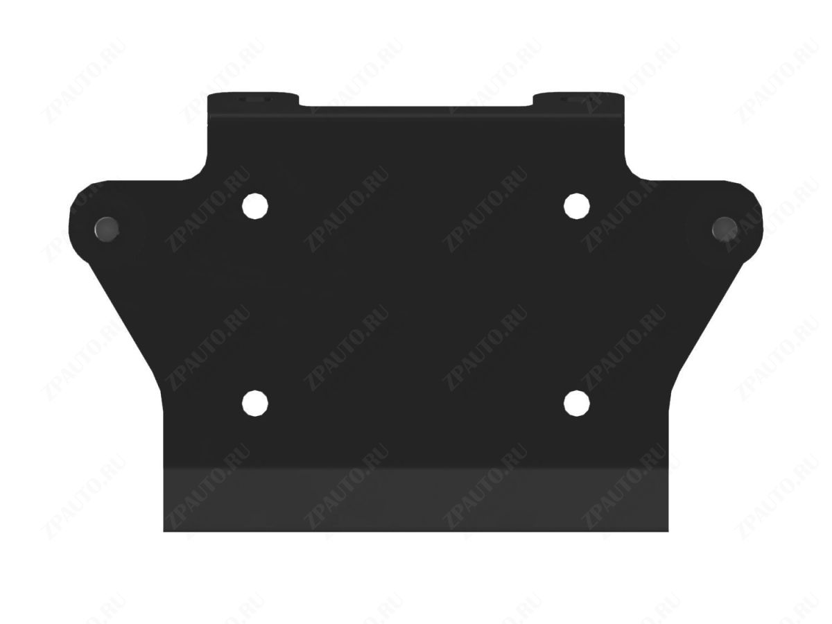 Площадка для крепления лебедки для YAMAHA Grizzly 700/550 2007-14, сталь 5 мм, STORM, арт. 1087