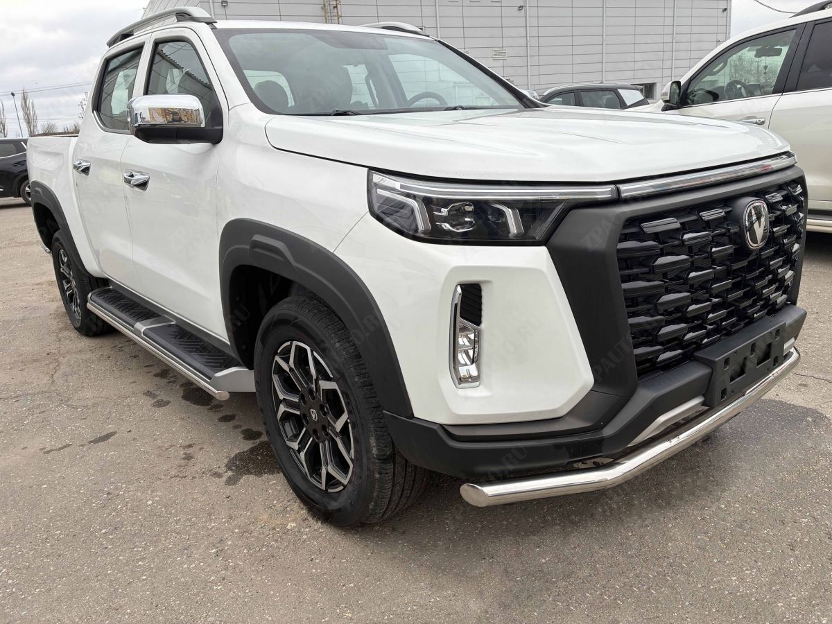 Защита штатного порога труба для автомобиля CHANGAN Hunter Plus 2022 арт. CGHTP.22.32