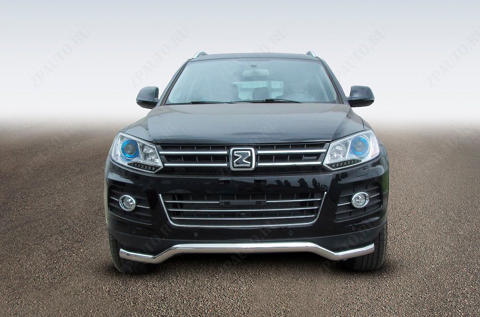 Защита переднего бампера d57 волна Zotye T600 (2013-2023) , Slitkoff, арт. ZOT-002