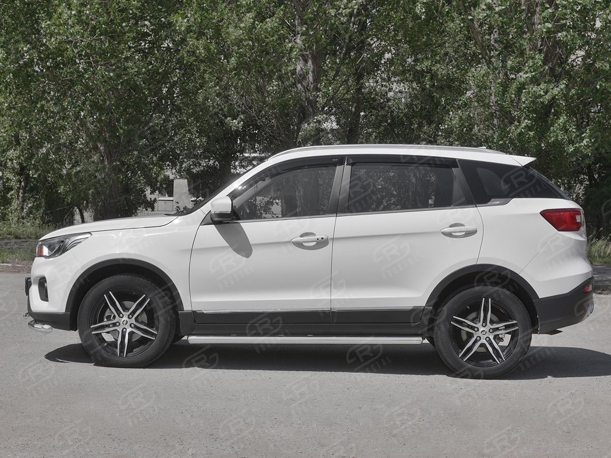 LIFAN X70 2018- Пороги труба d57 (вариант 3) LF7T-0032873