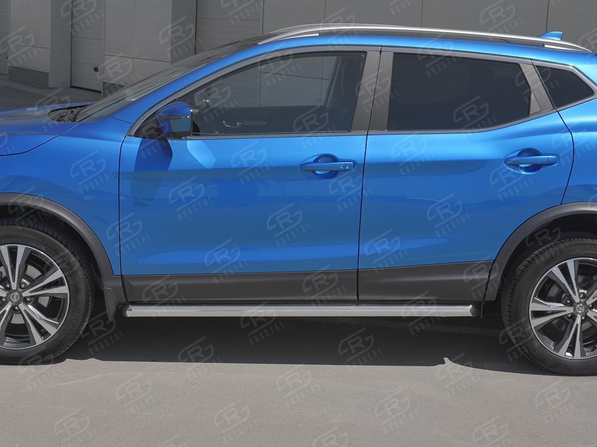 Пороги труба d57  для автомобиля Nissan  QASHQAI 2019, Slitkoff NQST-0032481