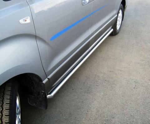 Пороги труба d76 вариант 1 для Hyundai H1 2007, Slitkoff HHT-0000161