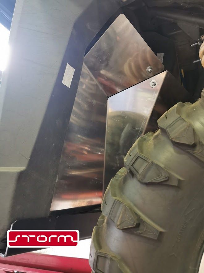 Защита колесных арок для POLARIS Ranger 1000 XP 2017-2021, алюминий 3 мм, STORM, арт. 4919