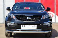 Защита переднего бампера d57 для KIA Sportage 2010-2015, Slitkoff 42 KSGZ-001668