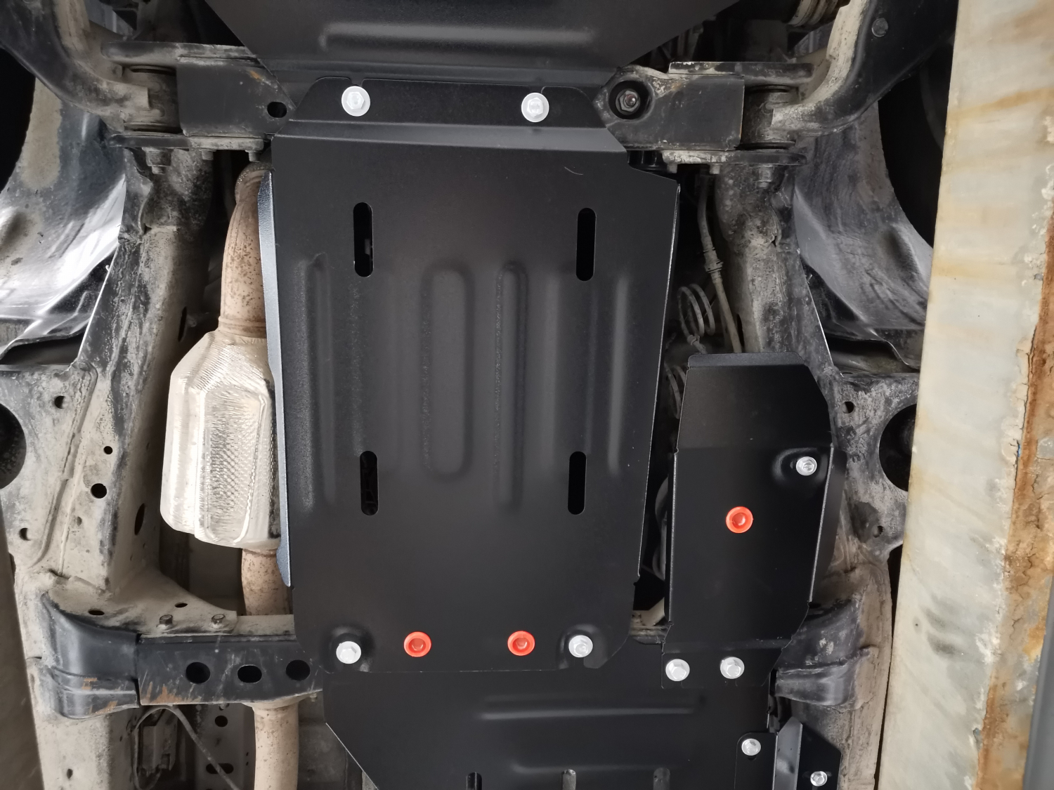 Haval H5 Pro 2023- V-2.0D 8AT 4WD (150 л.с.) комплект защиты (редуктор переднего моста, кпп и РК (4 части)), ALFeco, алюминий, 4 мм, арт. ALF5511al