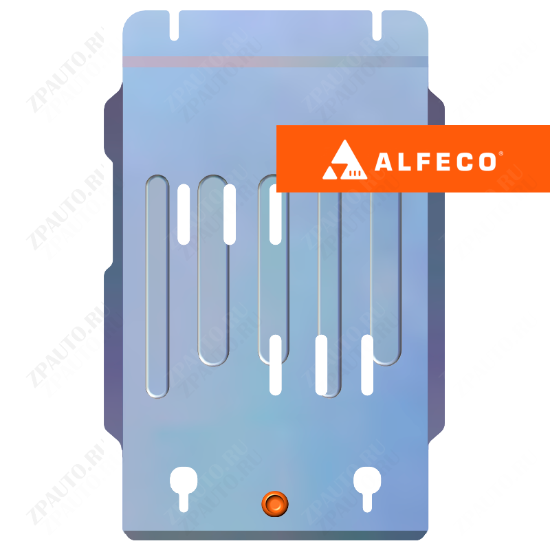 Защита  КПП Volkswagen Touareg (GP) 2002-2010 V-2,5D , ALFeco, алюминий 4мм, арт. ALF2602al