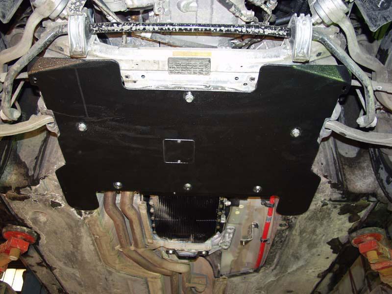 Защита картера и КПП для BMW 5 Series  2003 - 2010, V-2,0; 2,3; 2,5 2WD, Sheriff, алюминий 5 мм, арт. 03.0557