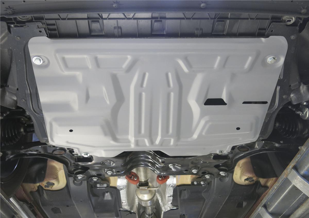 Защита картера и КПП AutoMax для Seat Ibiza IV 2008-2015, алюминий 2.5 мм, с крепежом, AM333.5842.1