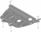 Защита стальная Мотодор (Двигатель, Коробка переключения передач), 2 мм,  для Honda Crossroad  2007-2010 арт. 70812