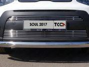 Решетка радиатора нижняя 12мм для автомобиля Kia Soul 2017-, TCC Тюнинг KIASOUL17-04