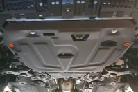 Защита  картера и кпп для Toyota Corolla Rumion (E150) 2007-2015  V-1,5;1,8 2WD , ALFeco, сталь 2мм, арт. ALF2475st-6