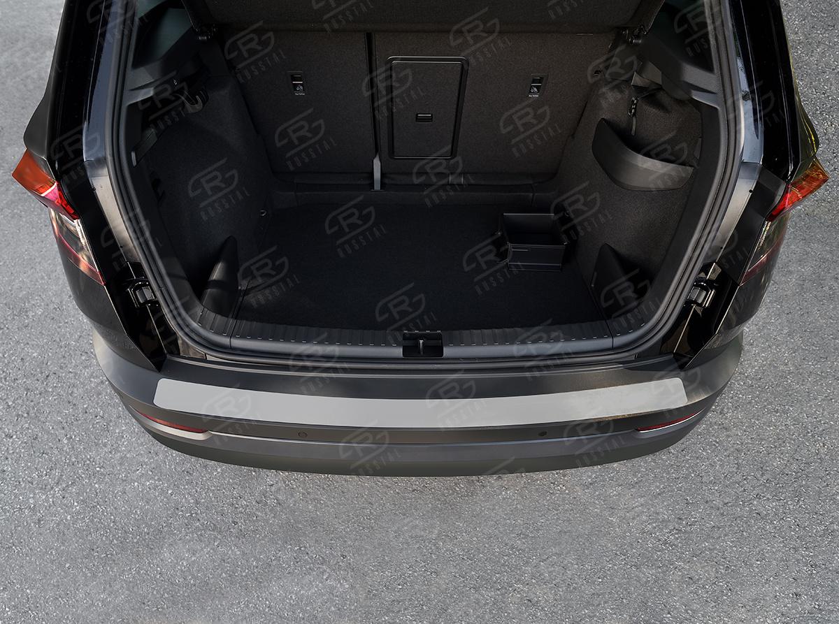 Накладка на задний бампер RUSSTAL (нерж., шлиф) SKKN-003450 для автомобиля Skoda Karoq 2017-, Slitkoff