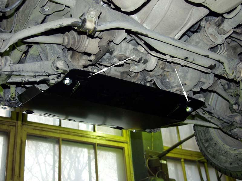 Защита картера и КПП для MITSUBISHI Pajero Pinin (iO) 1998 - 2007, V-1,8; 1,8 GDI; 2,0 GDI, Sheriff, сталь 2,0 мм, арт. 14.0560