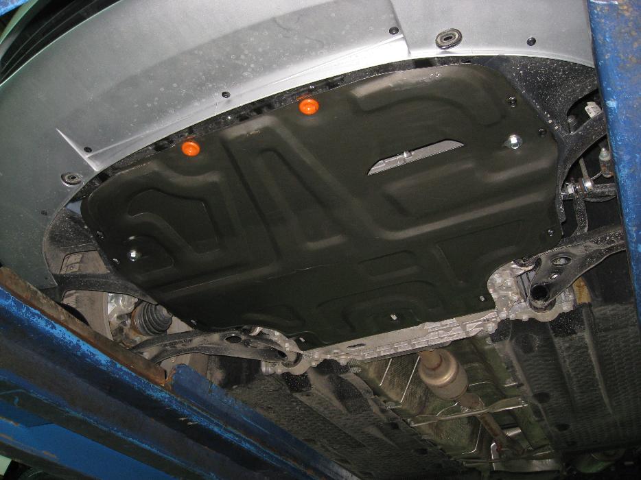 Защита  картера и КПП (2 мм) Volkswagen Golf V (Mk5) 2003-2008 V-all , ALFeco, сталь 2мм, арт. ALF2012st-7
