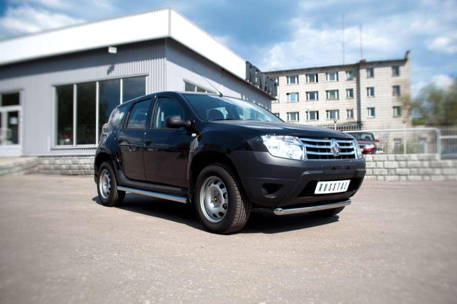 Пороги труба d57 вариант 2 для Renault Duster 4x2, Slitkoff RD2T-0004382