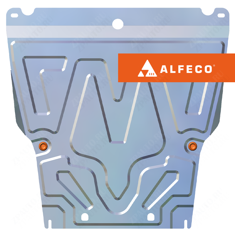 Защита  картера и КПП Geely MK Cross 2011-2016 V-all , ALFeco, алюминий 4мм, арт. ALF0808al-2