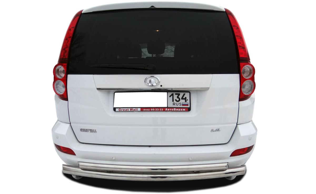 Защита заднего бампера двойная(радиус) для автомобиля HAVAL H5 2020 арт. GWH5.20.16