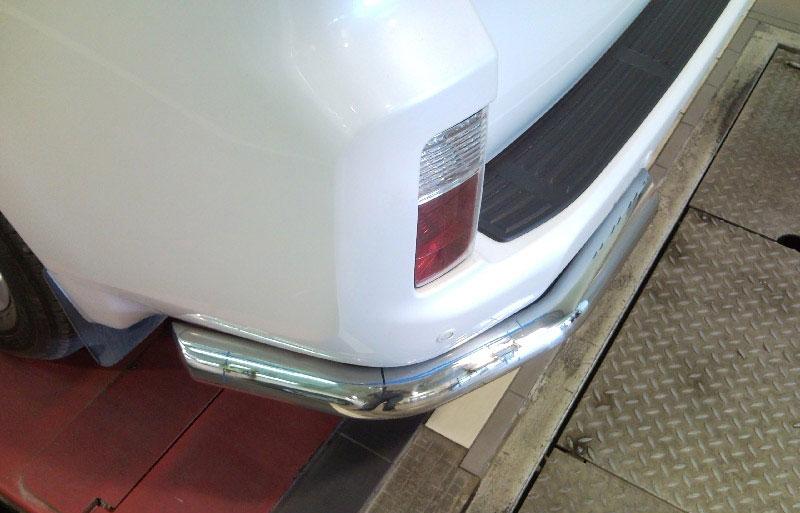 Защита заднего бампера "уголки" d-76  для Lexus GX 460, Технотек GX09_3.1