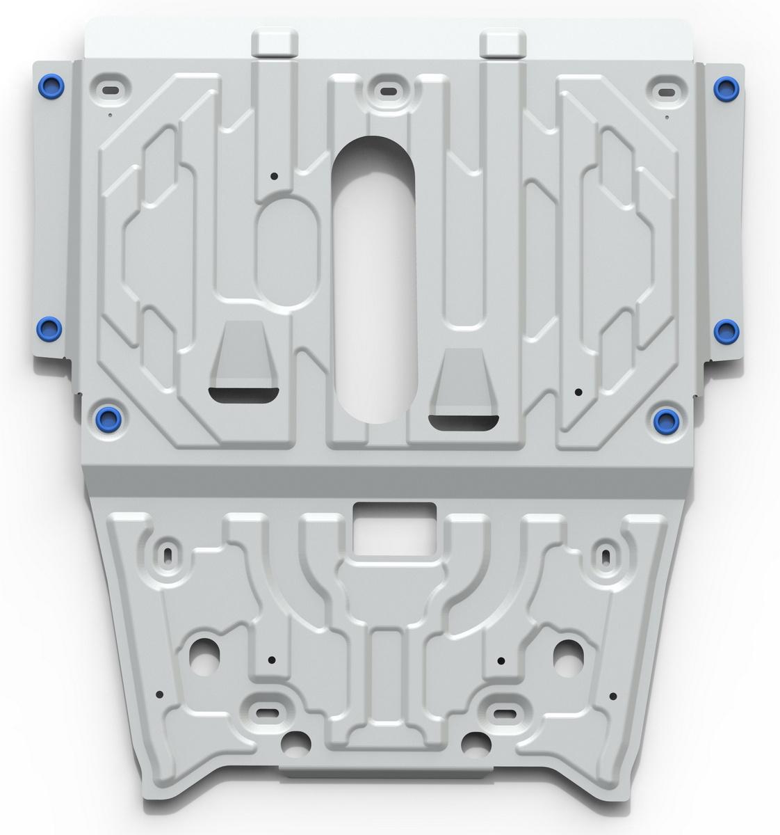 Защита картера и КПП Rival для Mercedes-Benz A-klasse AMG W176 (45 AMG) 2013-2015, штампованная, алюминий 4 мм, с крепежом, 333.3928.1
