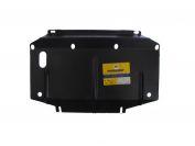 Защита радиатора стальная Motodor для Nissan Navara III 2004-2010 (2 мм, сталь), 01438